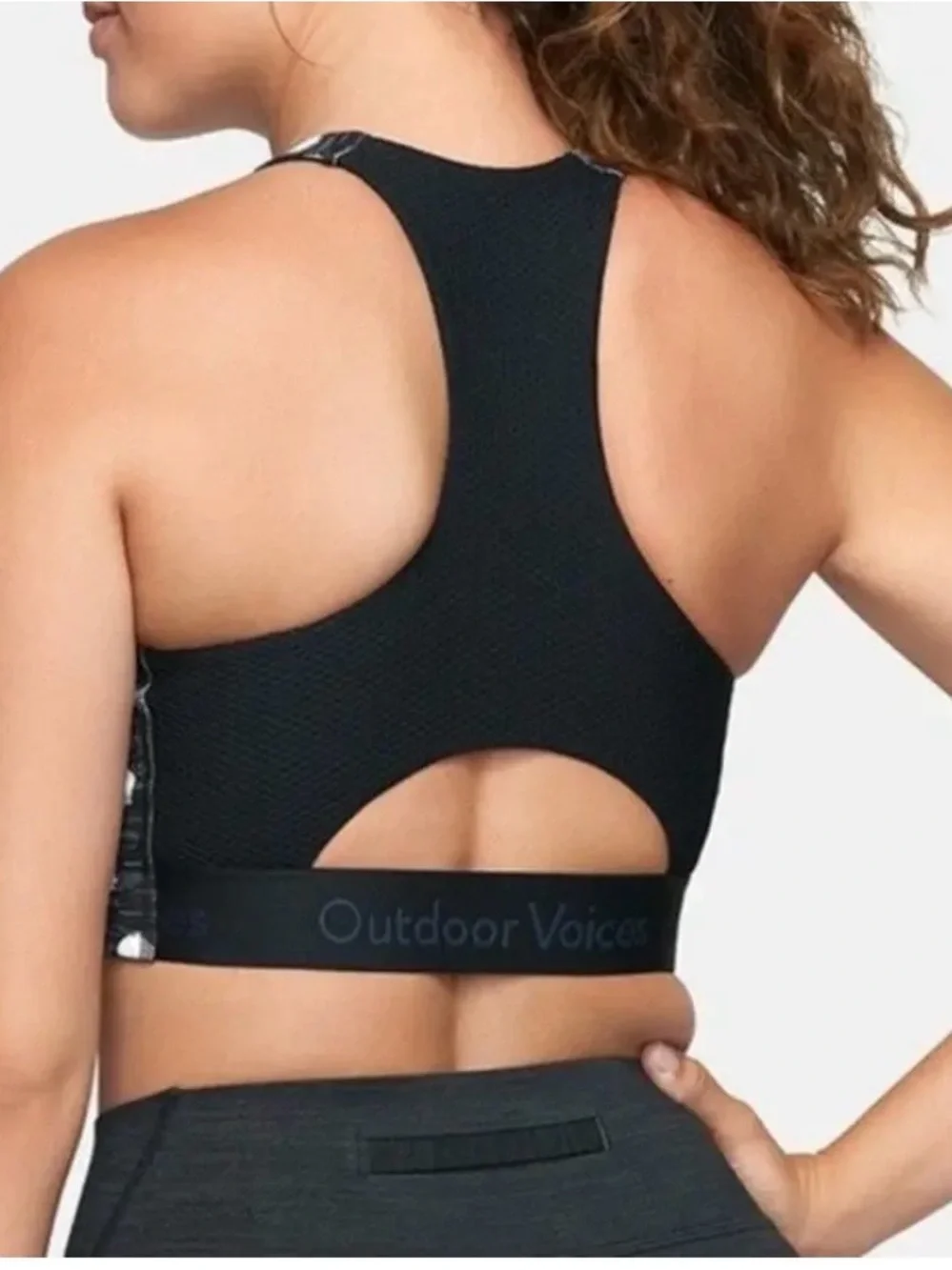 Outdoor Voices Doing Things Sports Bra Polka Dot